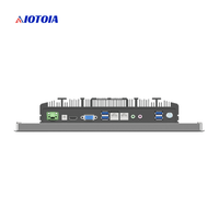 PC Panel Industri Tanpa Kipas 17 Inci All In One Komputer Layar Sentuh Kapasitif Sepuluh Titik 2 LAN 4 USB 6 COM P17RWH T