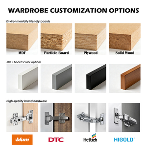 <span class=keywords><strong>Armadio</strong></span> Moderno Personalizzato per Camera da Letto con 3 Ante Scorrevoli a Specchio, Organizzazione e Stoccaggio per Camera da Letto - Product Image 5