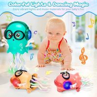 BJQ OEM danse pieuvre jouet intelligent tentacule explorateur électrique rampant pieuvre matière plastique nouveauté Gag jouets unisexe 0 +