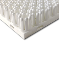 Glissade de neige artificielle pour parc d'attractions, couleur blanche, en plastique, piste de ski artificielle 800x200mm, ensemble combiné emboîtable 3 pièces