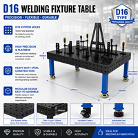 Nouvelle table de soudage 3D modulaire en acier avec logo personnalisé, surface nitridée anti-éclaboussures, fixation flexible sans électricité pour la vente en gros