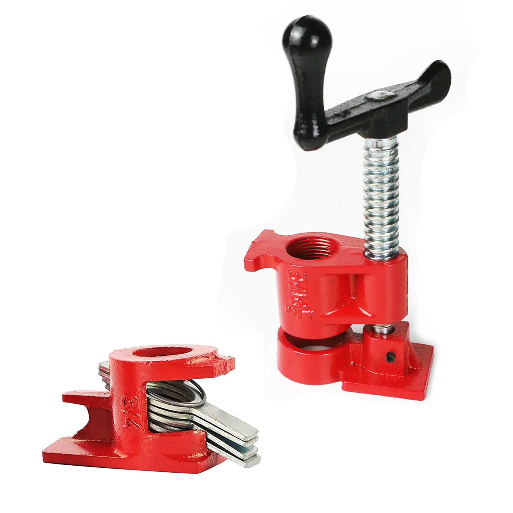 Heavy Duty H type 3/4" Wood Gluing Pipe Clamp Set Pipe Clamps for Wood Working