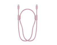 Câble de données à charge rapide 2-en-1 avec cordon anti-perte pour téléphone portable, Type C vers C, avec cordon tour de cou