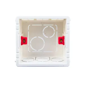 Caixa de montagem para 86*86*40mm Interruptor de parede Soquete EU UK Fiação Cassette Universal Parede Branca Back Junction Safe Box