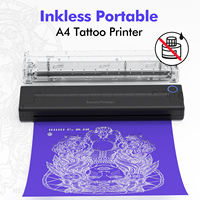 Printer Tato Portabel Printer Termal Terhubung ke Aplikasi Luck Jingle 460g Ultra Ringan Tipe-c Usb Profesional Studio Ukuran A4