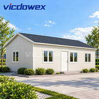 VICDOWEX Solution de construction préfabriquée de luxe en forme de T, isolation thermique, ignifuge, pour grands camps de construction et logements