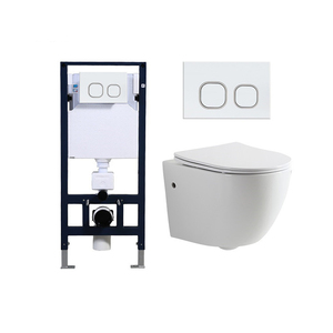 Mua BồN CầU Treo Tường Màu Xám Mờ Tủ Đựng Nước Bằng Gốm <span class=keywords><strong>Wc</strong></span> Phong Cách Thổ Nhĩ Kỳ Có Bể Nước - Product Image 3