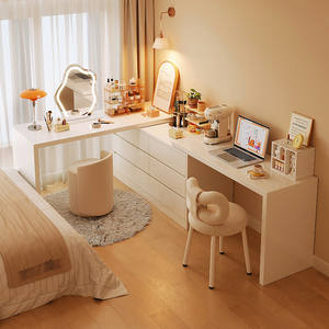 Coiffeuse Ménage chambre moderne simple seau armoire une table de maquillage crème vent petit appartement rétractable - Product Image 6