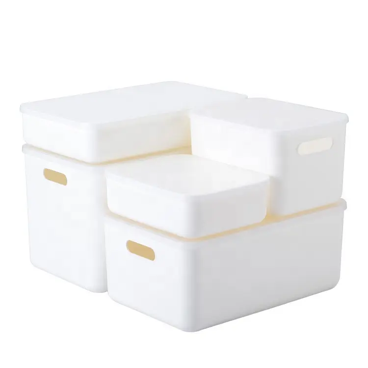 Bianco contenitore di Plastica scatola di immagazzinaggio per Riporre i vestiti roba necessità quotidiane