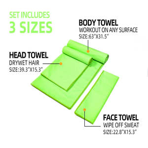 ผ้าขนหนูสำหรับเล่นกีฬา น้ำหนักเบา พิมพ์ลาย แห้งเร็ว ซึมซับเหงื่อ ไม่ซีดจาง โพลีเอสเตอร์ สีพื้น สำหรับโยคะ วิ่ง เดินป่า  รับสกรีนโลโก้ - Product Image 4