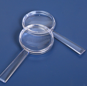 Loupe de poche en plastique de style classique pour enfants de 40mm avec poignée droite transparente pour les jouets cadeaux d'éducation scientifique - Product Image 6