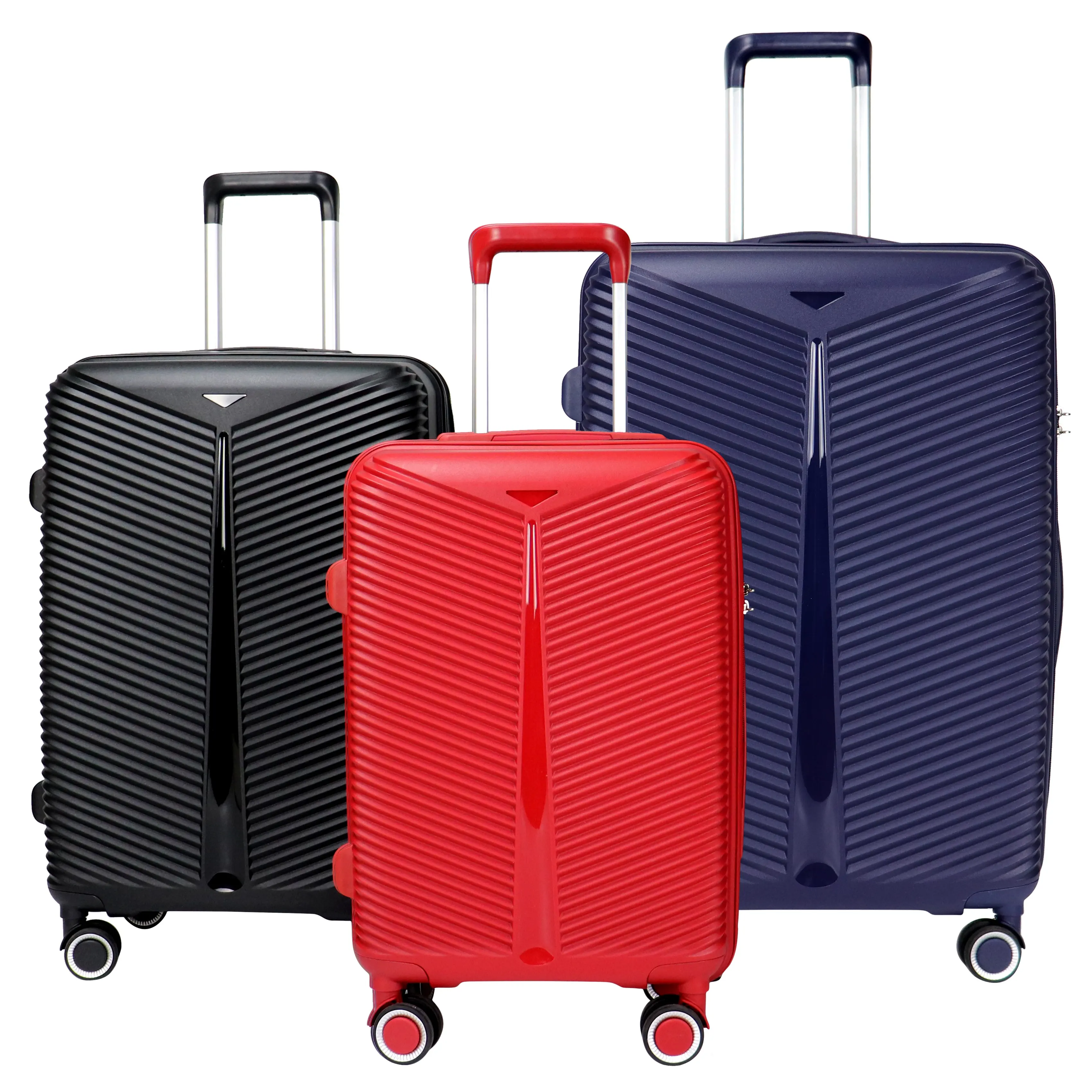 PP 공장 가격 새로운 모델 수하물 여행 가방 여행 가방 포장 플라스틱 휴대 여행 가방