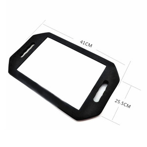 Specchio classico nero doppio palmare bellezza specchio infrangibile <span class=keywords><strong>parrucchiere</strong></span> Make Up salone barbiere specchio quadrato - Product Image 1