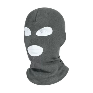 Balaclava d'hiver chaude et intégrale sans couture, coupe-vent, à deux ou trois trous, thermoréactive, noire, pour le <span class=keywords><strong>ski</strong></span>, le cyclisme et les sports - Product Image 4