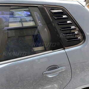 Glossy Black/Carbon Look Car Rear <b>Window</b> Shutter Cover Trim <b>Window</b> Louver Side <b>Vent</b> Trim for Volkswagen Polo 9N 2001-2009 - Product Image 6