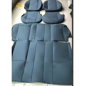 Autostoelhoezen Volledige Set, Voor Toyota Hilux (An120/An130) 8.Gen 2015-2025 5 stoelen Automobiel voertuigkussen Ademend Waterdicht Antislip Stoelbeschermers,A/Grey
