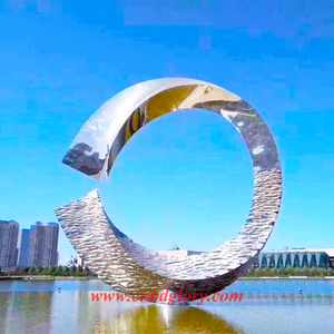 Centro <span class=keywords><strong>de</strong></span> la ciudad al aire libre Plaza Decorativo Acero inoxidable Fuente <span class=keywords><strong>de</strong></span> agua Círculo Agua Niebla Escultura Artesanía <span class=keywords><strong>de</strong></span> metal - Product Image 6