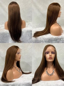 Peluca de Cabello Brasileño con Frente de Encaje 13x4, Color Rojo Vino Borgoña 99J, 18 Pulgadas, Ondulado Profundo, Pre-Desplumada, para Mujeres Negras, Venta al Por Mayor - Product Image 4