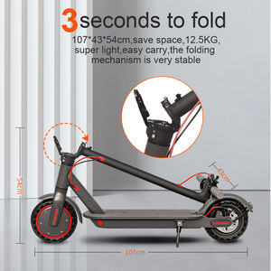 Europe USA Warehouse Drop Shipping Disc Brake Electric Scooter Folded with Front Light and LED Display <strong>Screen</strong> - Product Image 5