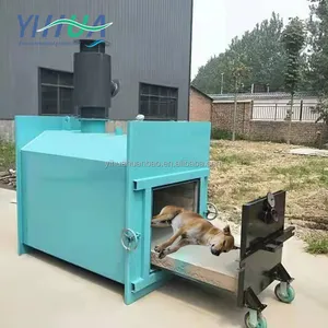 En iyi fiyat dumansız pet kremator hayvan kremasyon fırın kümes hayvanları atık yakma makinesi