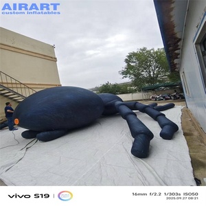 Araña Negra Inflable Gigante para Decoración <span class=keywords><strong>de</strong></span> Halloween en Exteriores, Araña Inflable Gigante para Fachada <span class=keywords><strong>de</strong></span> Edificio o <span class=keywords><strong>Casa</strong></span> Embrujada - Product Image 3