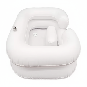 Bol à shampooing gonflable portable rond, adapté pour la chambre à coucher, les personnes handicapées, les blessés, les cheveux longs, le lavage des cheveux, l'évier de la maison - Product Image 1