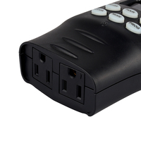 Temporizador Programable Enchufable de 15A con Certificación UL, con 2 Tomas de Tierra, Temporizador Digital para Exteriores para Luces de Navidad