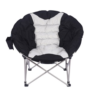 Cross-border Autumn Winter Warm <b>Padded</b> Moon <b>Chair</b> Outdoor Leisure Camping Portable Single Sofa <b>Folding</b> <b>Chair</b> Mail Packing - Product Image 5