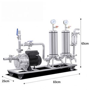 Système de filtration pour boissons, bière, alcool en acier inoxydable de qualité alimentaire pour Kavas, vodka, vin, cognac, brandy, double filtration - Product Image 3