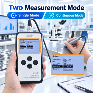 Linshang LS225 Coating Thickness Meter with F500 Probe Fixture <b>Stand</b> for High Precision Fe NFe Surface Testing - Product Image 6