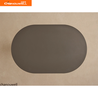 Table d'appoint extérieure asymétrique moderne avec base en marbre naturel, résistante aux intempéries