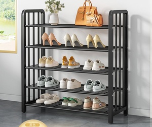 ชั้นวางรองเท้าเหล็กที่จัดเก็บรองเท้าแบบทันสมัยคุณภาพระดับพรีเมียมสำหรับใช้ในบ้านและโรงแรม - Product Image 4