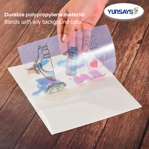 Adesivo adesivo impermeabile lucido foglio di carta autoadesivo A3 A4 colore bianco chiaro PVC adesivo in vinile <span class=keywords><strong>per</strong></span> <span class=keywords><strong>stampante</strong></span> Laser a getto d'inchiostro - Product Image 4