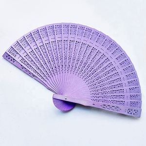 Sandalwood Wooden Openwork Folding Fans Baby Shower <b>Gifts</b> and Wedding Decorations Handheld Fans for Personal Use - Product Image 6