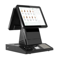 Cine todo en una pantalla táctil Windows pos con impresora NFC Escáner pos Touch sistema POS