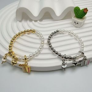 <span class=keywords><strong>BD</strong></span>-D596 fait à la main cuivre perle perle épissage Bracelet Mini Note <span class=keywords><strong>de</strong></span> musique/<span class=keywords><strong>amour</strong></span>/Globe Bracelet à breloques élastique corde bijoux en gros - Product Image 2