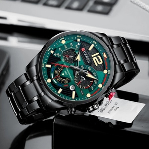 Montre CURREN 8395 pour homme, chronographe décontracté, étanche, en acier inoxydable, nouvelle montre à quartz de luxe, mode masculine. - Product Image 2