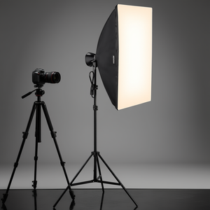 Kit de iluminación Softbox Yidoblo de 20 pulgadas x 28 pulgadas y 45 W LED con temperatura de color ajustable para fotografía - Product Image 2