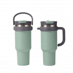 Offre Spéciale – Gobelet Isotherme Portable en Acier Inoxydable de 40 oz avec Poignée – Grande Capacité pour Voyage et Camping - Product Image 3