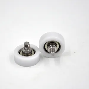 BS62626-10C1L8M6 Cabinet Pom Nylon Coated Plastic Rollers Bearing 26mm Plastic Roller Wheels With Screw M6x26x8mm