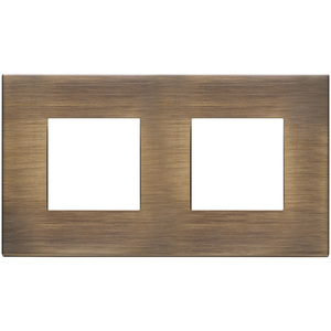 <b>Plate</b> 4M (2+2) Int71 Antique Bronze 16.8x9.7cm Wall <b>Switch</b> Cover - Product Image 1