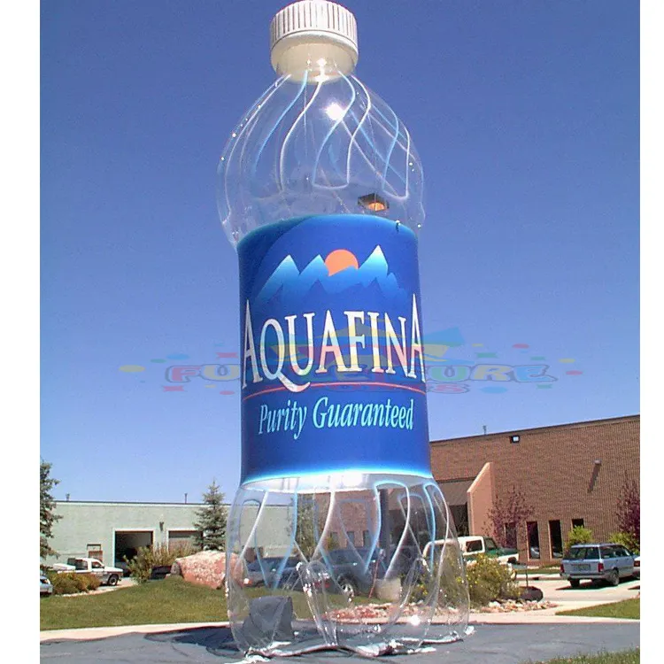 Commerciële Grade Outdoor Beurs Inflables Product Event Booth Reclame Decoratie Opblaasbare Enorme Aquafina Flessen