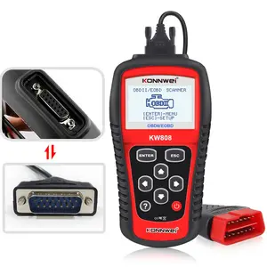 KONNWEI MS509 pemindai diagnostik Universal, mesin pemindai otomatis 2.8 inci layar OBD II