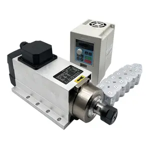 High Quality Milling Spindle Motor 2.2kw Er20 24000rpm Air Cooled Spindle Kit With 2.2kw Inverter Collets