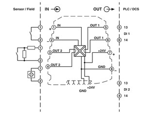Nuevo y Original MS-Phoenix 2864105 MINI MCR-SL-NAM-2RNO - Amplificador de Interruptor de Aislamiento NAMUR - Product Image 3
