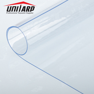 Film transparent de PVC de PVC mou extérieur imperméable 700 microns de bâche transparente <span class=keywords><strong>pour</strong></span> le rideau - Product Image 3