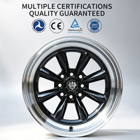 Jantes Flowtone 4x100/114.3 à déport profond 8 trous en alliage bronze, jantes de rechange pour Vios Polo Golf