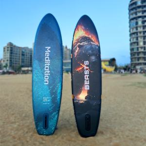 Planche à pagaie <span class=keywords><strong>gonflable</strong></span> E-SUP à double couche de <span class=keywords><strong>11</strong></span> <span class=keywords><strong>pieds</strong></span>, conception à double couche, résiste aux vagues océaniques - Product Image 4