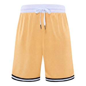 Men's <b>Mint</b> Green Mesh Basketball Shorts With Drawstring Waist And Side Pockets Regular Fit Summer Breathable Sportwear - Product Image 4