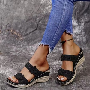 Sandalias de mujer con cuña <span class=keywords><strong>morada</strong></span> de Material de forro de Pu de Color blanco nuevo - Product Image 6